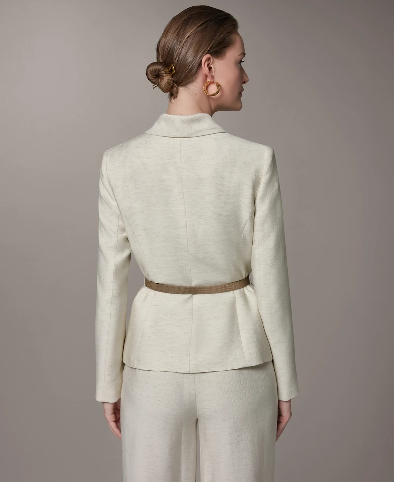 Donna Karan New York Women's Belted Cropped Jacket