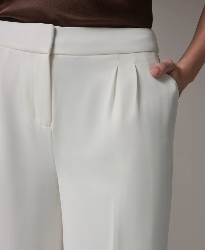 Donna Karan New York Women's Pleated High-Rise Pants