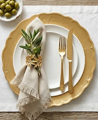 American Atelier Regency Charger Plate 12 Piece Dinnerware Set, Service for 12