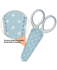 Gnuadz Embroidery Scissors Leather Sheath Sewing Crafting Needlework Diy Tools Dressmaker Cross Knitting Threading Art Work