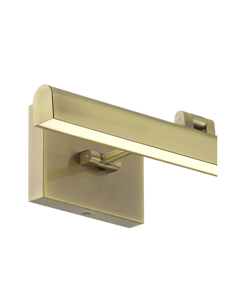 Possini Euro Design Henry 17" High Modern Picture Wall Lamp Light Fixture Mount Living Room Indoor Led Antique Brass