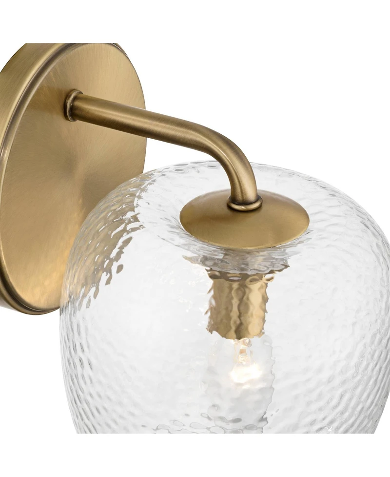 Possini Euro Design Possini Euro Mabel 8" High Aged Brass Water Glass Wall Sconce