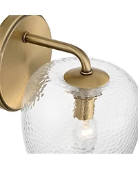 Possini Euro Design Possini Euro Mabel 8" High Aged Brass Water Glass Wall Sconce