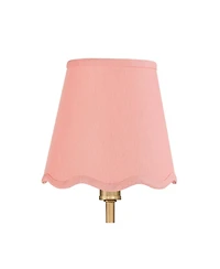 Possini Euro Design Ophelia 9 1/2"H Warm Brass Plug-In Wall Sconce with Scallop Shade