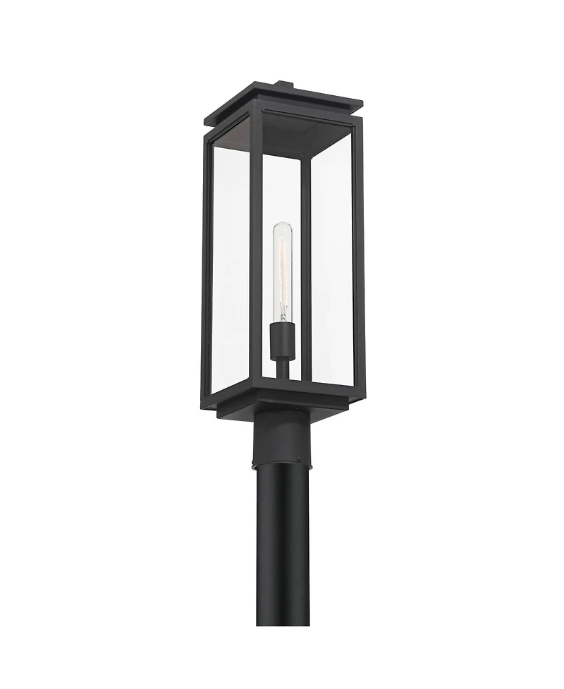 Possini Euro Design Possini Euro Atkins 99 1/4"H Die Cast Matte Black Outdoor Post Light
