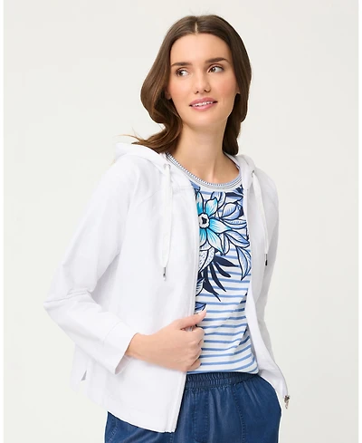 Olsen Women's Mixed Media Hooded Sweatshirts