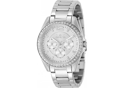 Invicta Women's 50108 Angel Quartz VH63 Silver Dial Watch