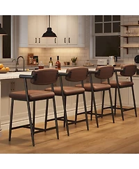 gaomon 26" Counter Height Bar Stools Set of 2 with Armrests