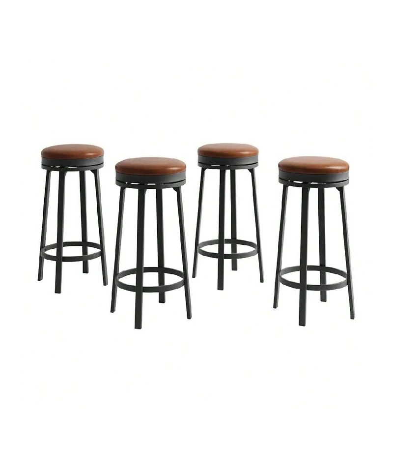 gaomon Dining Chair 4 Pcs Home Kitchen 360 Degrees Swivel Bar Stool Set Of 4 for Kitchen Dining Room