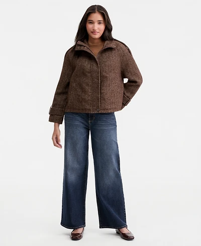 CoffeeShop Women's Short-Raglan-Sleeve Coat