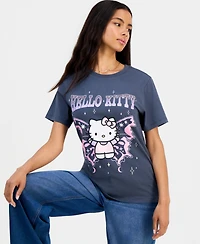 Grayson Threads, The Label Juniors' Hello Kitty Butterfly Graphic-Print Tee