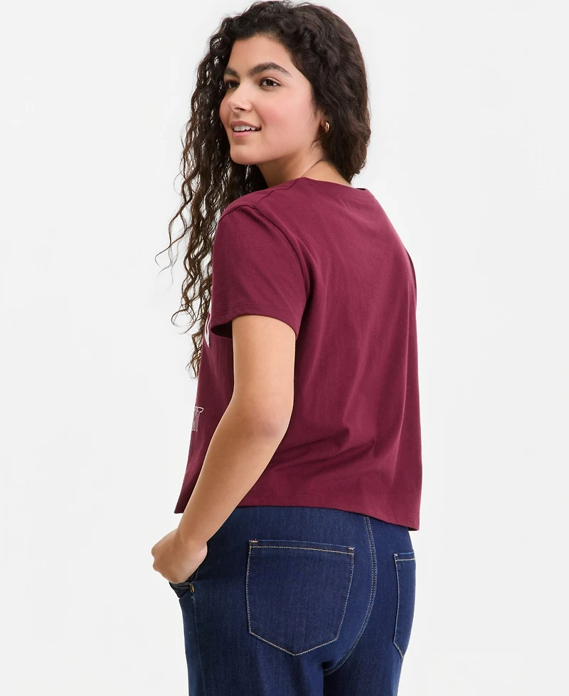 Grayson Threads, The Label Juniors' Woodstock Football Graphic-Print Tee