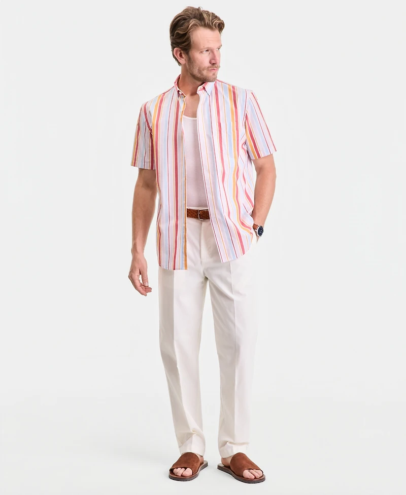 Club Room Men's Short-Sleeve Poplin Shirt, Macy's Exclusive