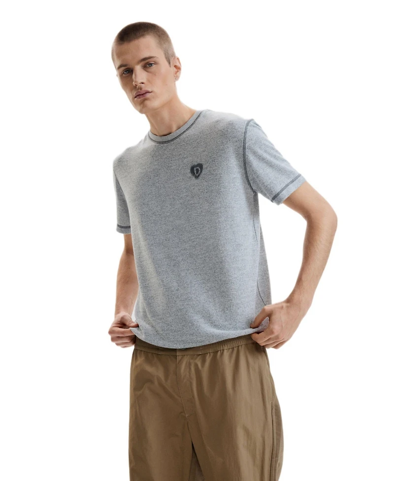 Desigual Men's Long mixed-fabric trousers