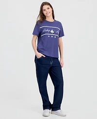 Disney Juniors' Mickey Mouse Sporty Crewneck Tee