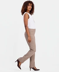 Kasper Women's Textured High-Rise Straight-Leg Trousers, Regular & Petite