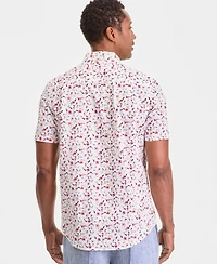 Club Room Men's Short-Sleeve Poplin Shirt, Macy's Exclusive