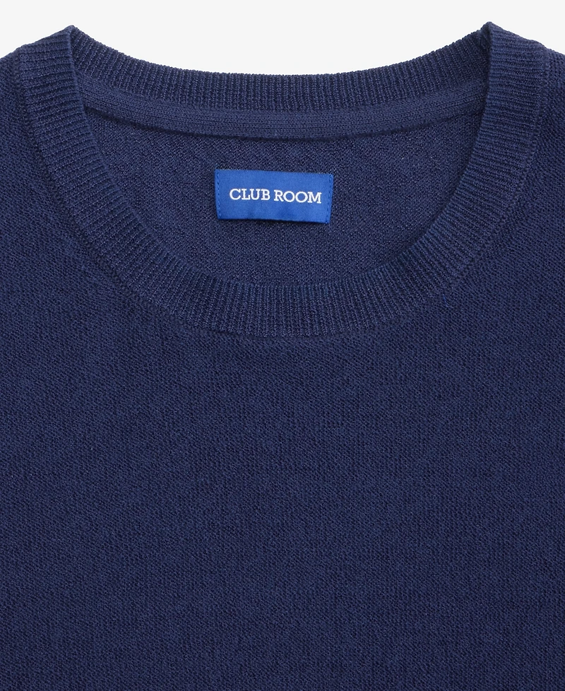 Club Room Men's Short-Sleeve Boucle Sweater T-Shirt, Macy's Exclusive