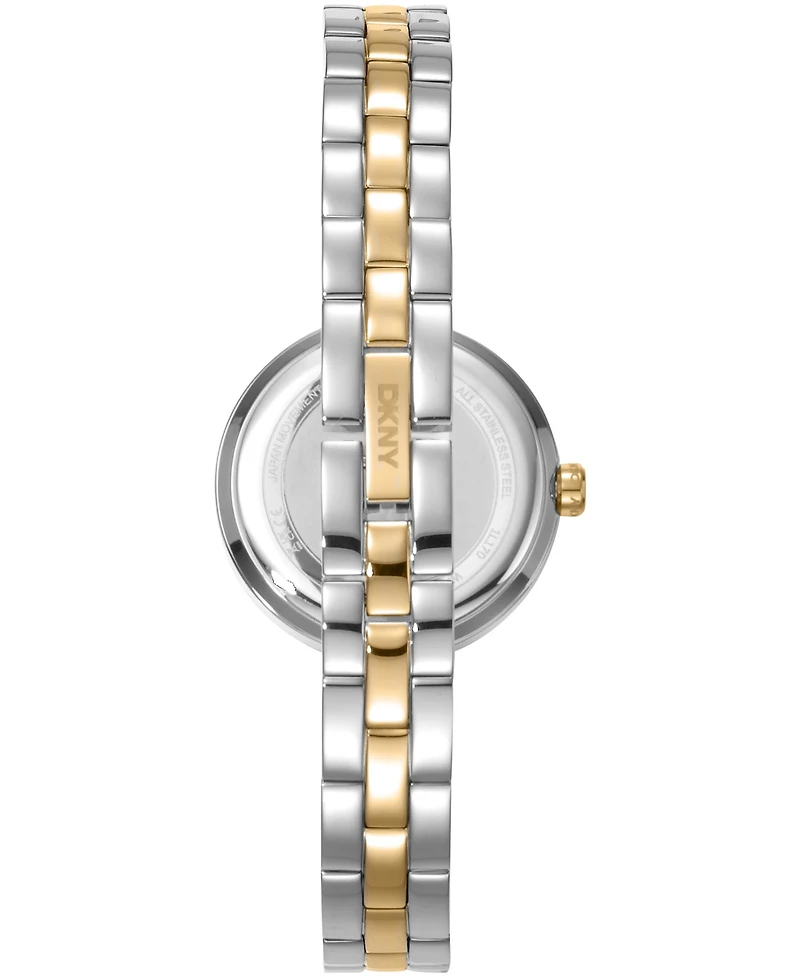 Dkny Women's Half Bangle Quartz Two-Tone Stainless Steel Watch 26mm