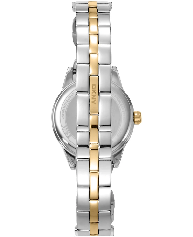 Dkny Women's Open Link Quartz Two-Tone Stainless Steel Bracelet Watch 26mm