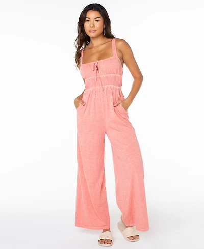 Roxy Women's Clover Sleeveless Square Neck Jumpsuit