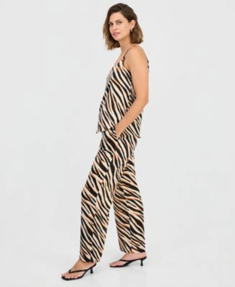Bar Iii Scoop Neck Camisole Wide Leg Pants Macys Exclusive