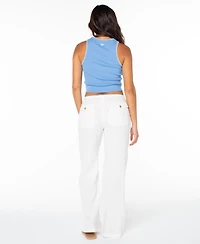 Roxy Juniors' Iyla Low Rise Straight Leg Pants