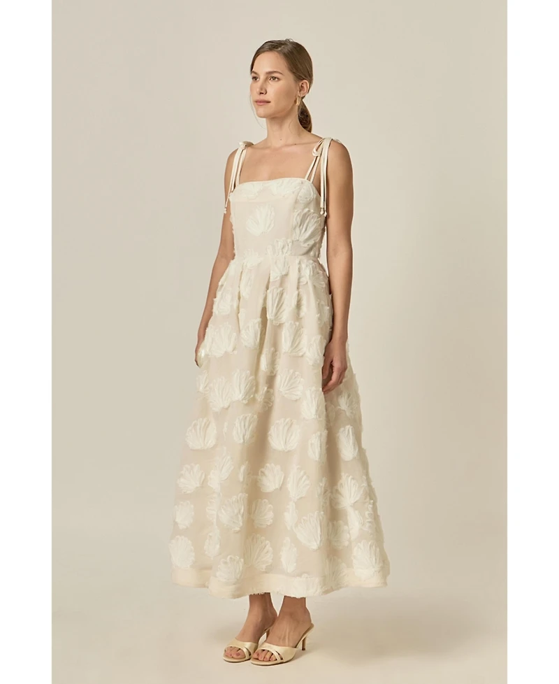 English Factory Women's Shell Sleeveless Midi Dress