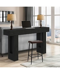 gaomon 63" Rustic Rectangular Farmhouse Wooden Console Sofa Table, for Living Room, Hallway and Entryway