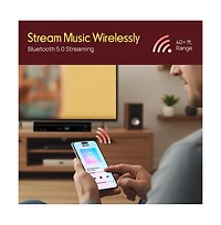 Pyle 5.2 Channel Av Home Theater Receiver Hi-Fi Stereo Amplifier with Bluetooth, Usb, Fm Radio (PT875BT)