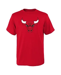 Outerstuff Big Boys and Girls Red Chicago Bulls Primary Logo T-Shirt
