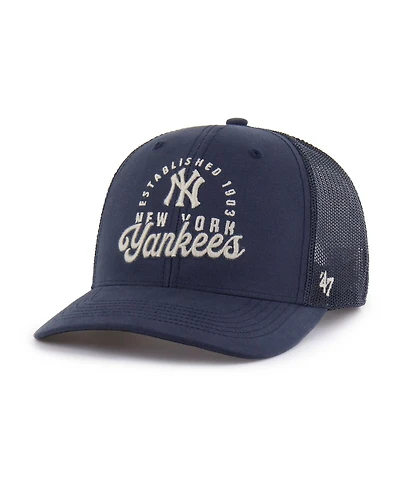 '47 Brand Men's Navy New York Yankees Pitstop Trucker Adjustable Hat