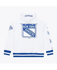Mitchell & Ness Men's White New York Rangers Arctic Fleece Hoodie