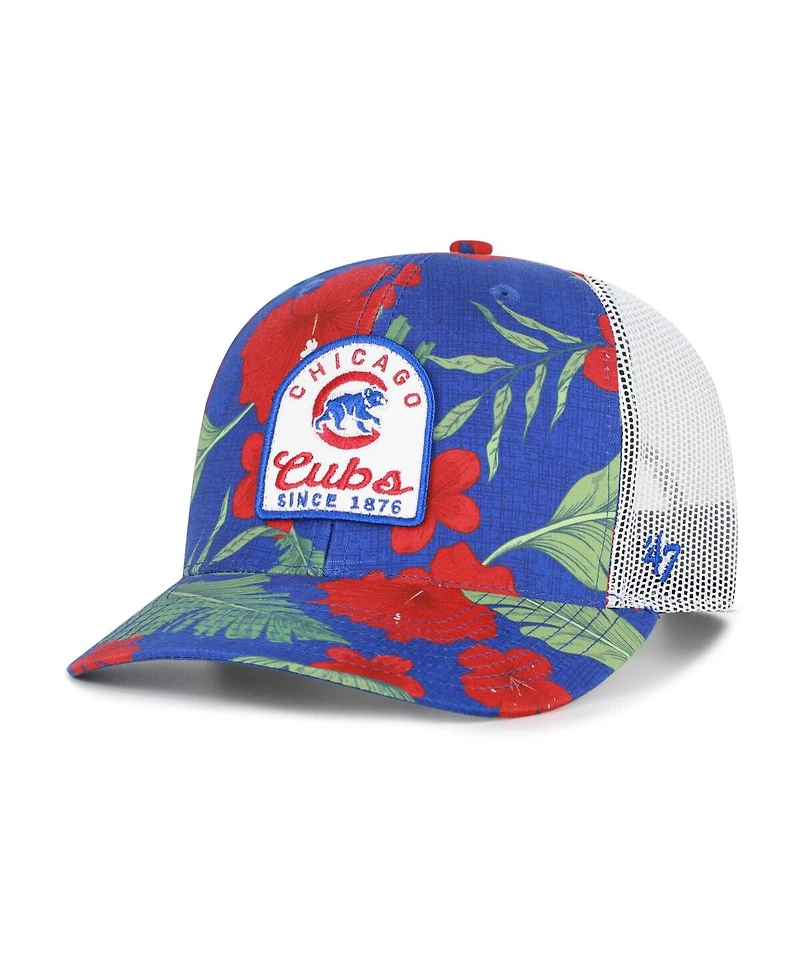 '47 Brand Men's Royal Chicago Cubs Tei Beachside Adjustable Trucker Hat