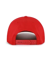 '47 Brand Men's Red/Brown Cincinnati Reds Cooperstown Break Wood Suede Hitch Adjustable Hat