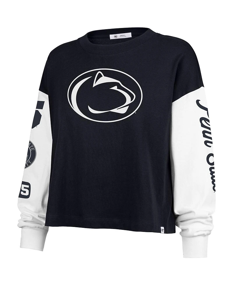 '47 Brand Women's Navy Penn State Nittany Lions Sydney Long Sleeve T-Shirt