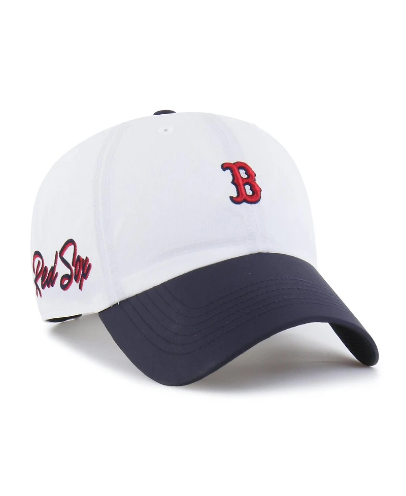 '47 Brand Men's White/Navy Boston Red Sox Vista Mini Clean Up Brrr Adjustable Hat