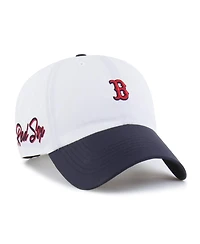 '47 Brand Men's White/Navy Boston Red Sox Vista Mini Clean Up Brrr Adjustable Hat