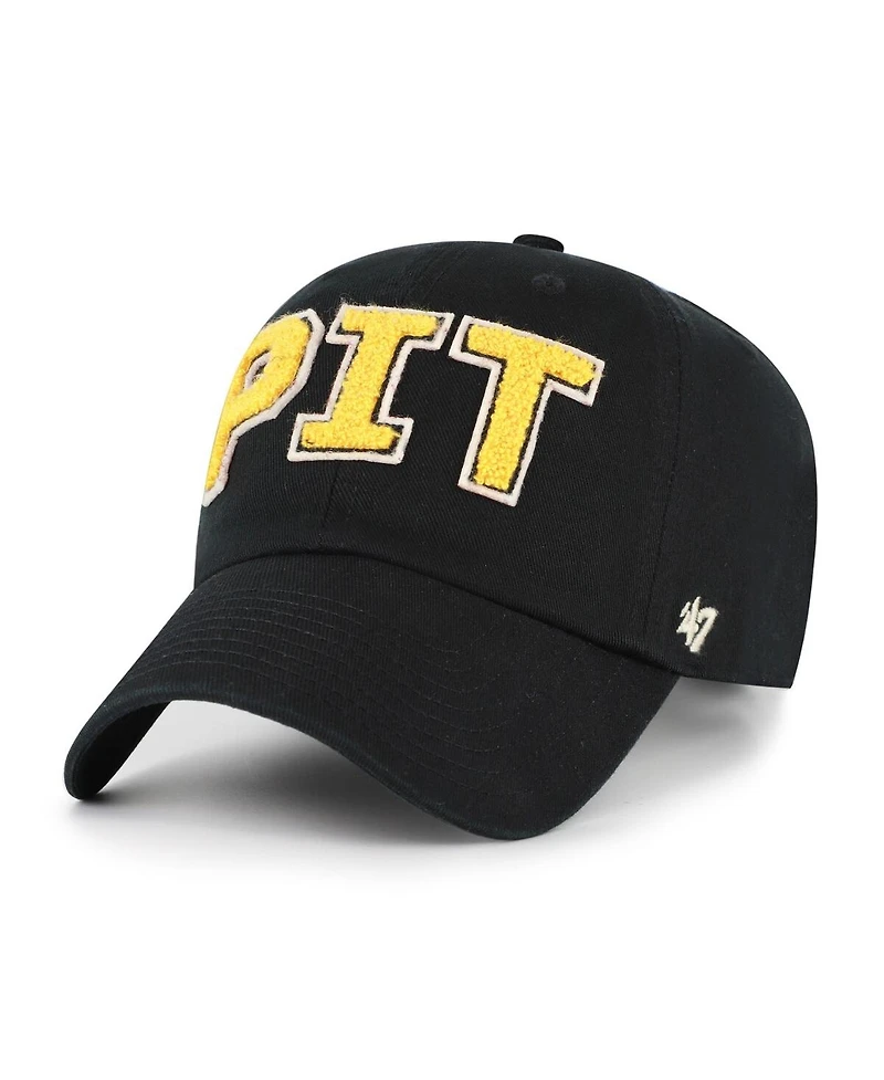 '47 Brand Women's Black Pittsburgh Pirates Zoey Clean Up Adjustable Hat