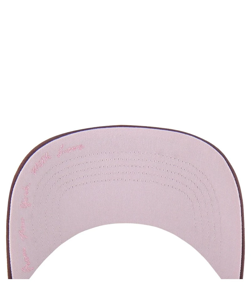 '47 Brand Men's and Women's Stone/Burgundy New York Mets Love Letter Adjustable Hitch Hat