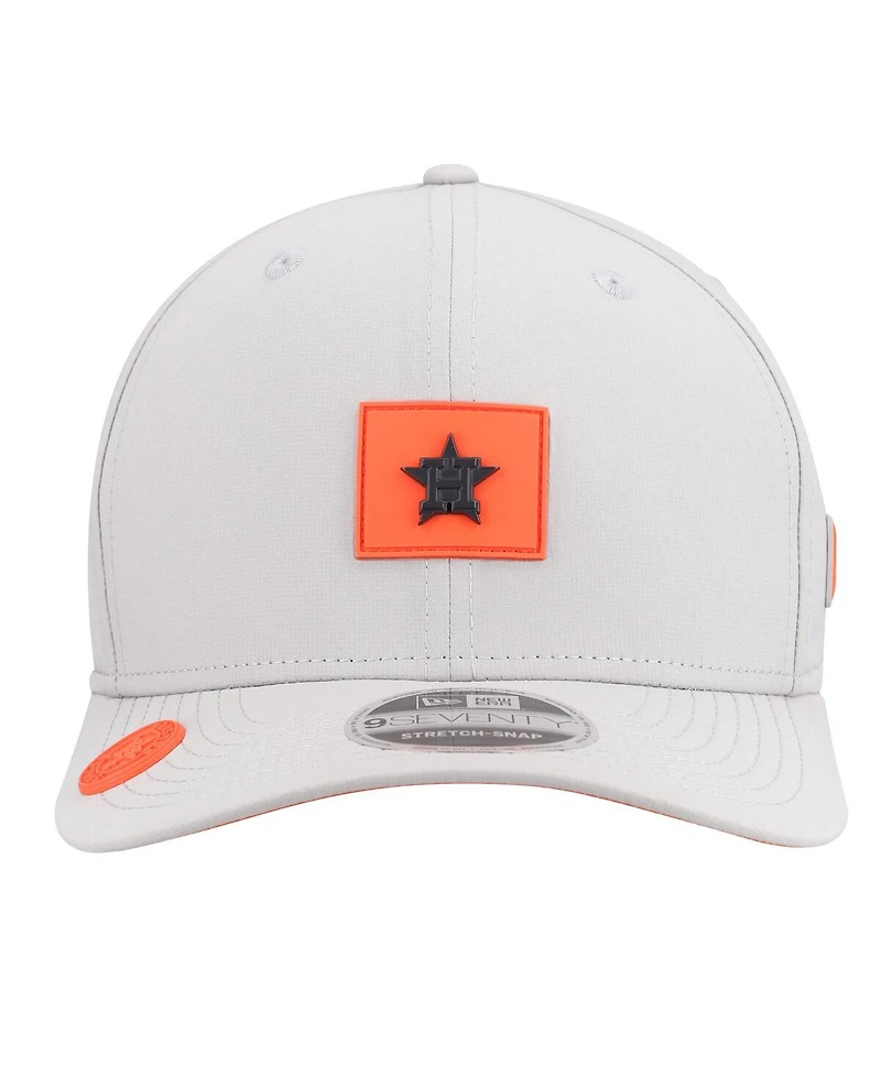 New Era Men's Gray Houston Astros 2026 Clubhouse 9SEVENTY Adjustable Hat