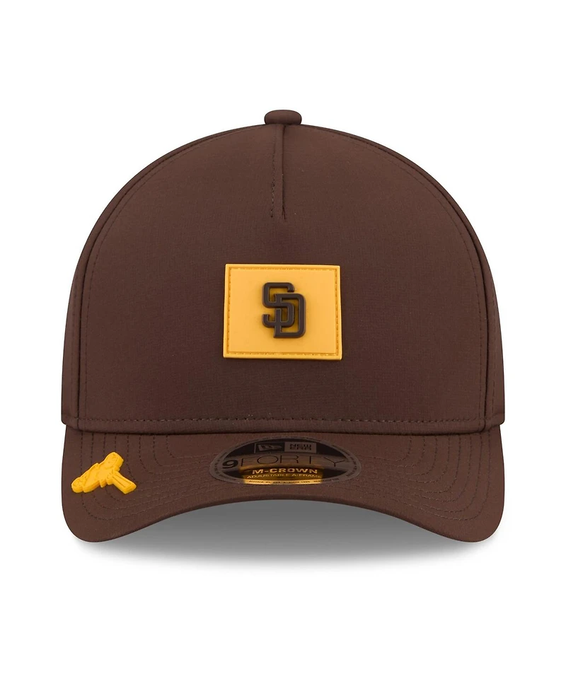 New Era Men's Brown San Diego Padres 2026 Clubhouse 9FORTY A-Frame Adjustable Hat