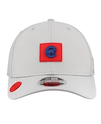 New Era Men's Gray Chicago Cubs 2026 Clubhouse Alternate 39THIRTY Flex Hat