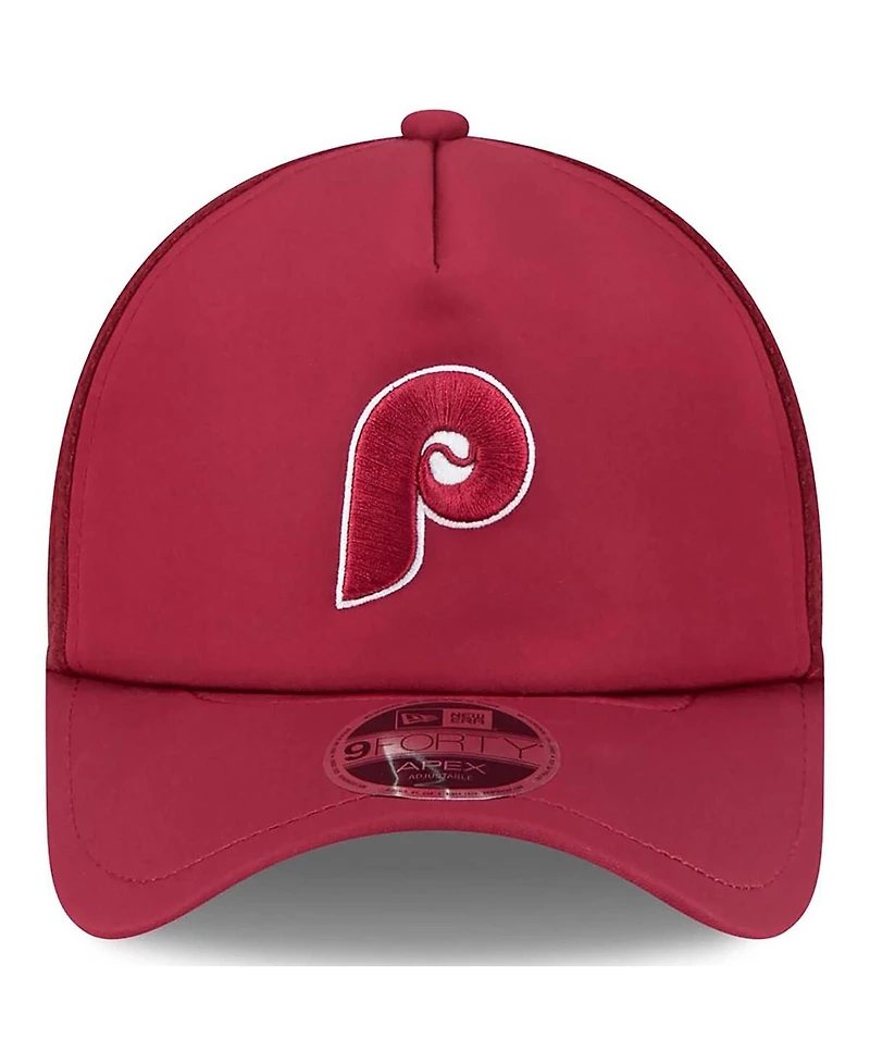 New Era Men's Maroon Philadelphia Phillies 2026 Batting Practice Alternate Apex 9FORTY Adjustable Hat