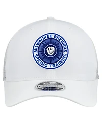 New Era Men's White Milwaukee Brewers 2026 Spring Training Fan Pack 9SEVENTY Adjustable Trucker Hat
