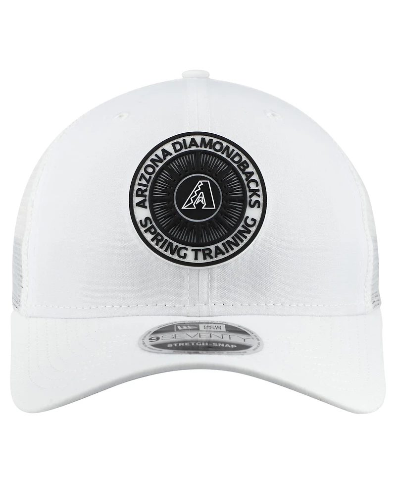 New Era Men's White Arizona Diamondbacks 2026 Spring Training Fan Pack 9SEVENTY Adjustable Trucker Hat