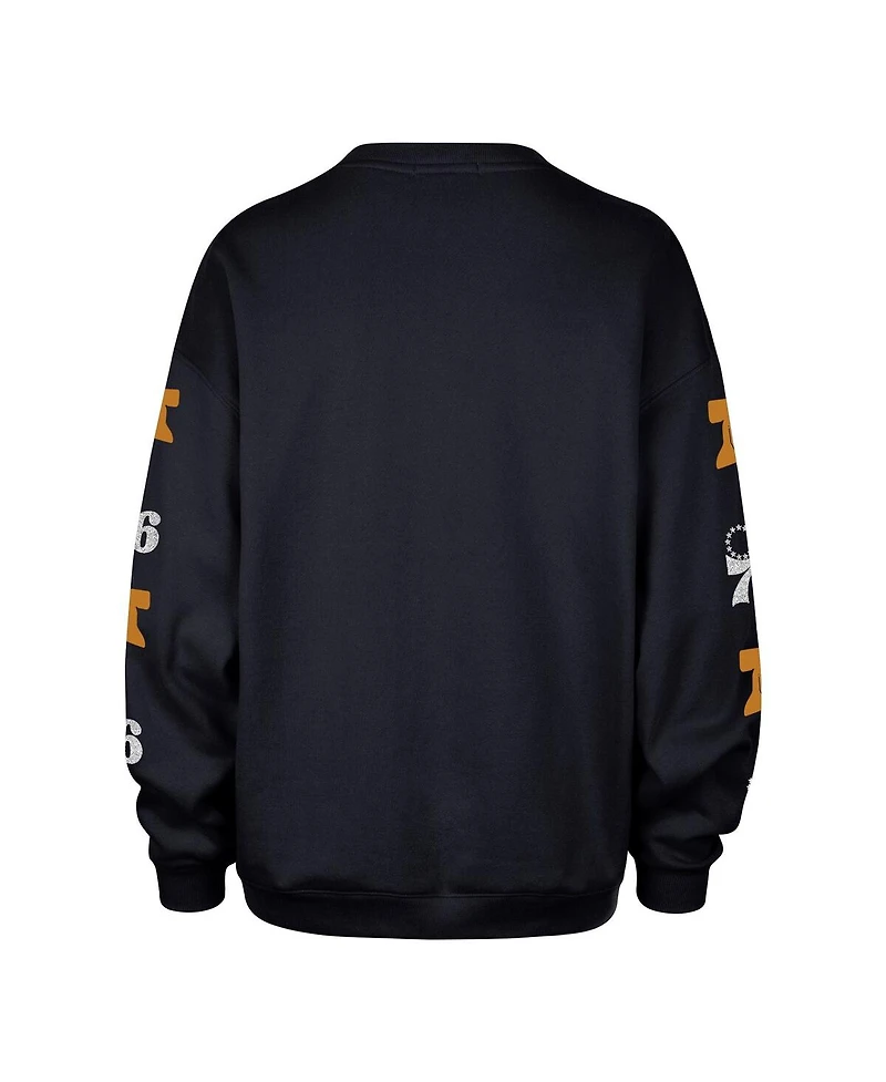 '47 Brand Women's Navy Philadelphia 76ers 2025/26 City Edition Go Big Oversized Sweatshirt