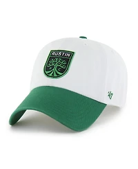 '47 Brand Men's White Austin Fc Two-Tone Clean Up Adjustable Hat