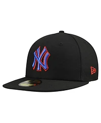 New Era Men's Black York Yankees Dominican Republic 59FIFTY Fitted Hat