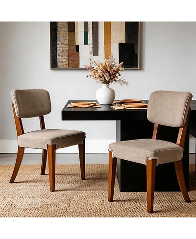 Streamdale Furniture Modern Armless Dining Chairs Set of 2.